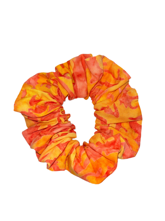 Orange Tie Dye Scrunchie