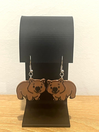 Wombat Earrings