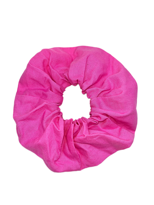 Pink Wide Scrunchie