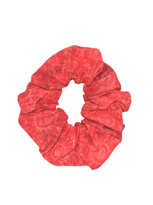 Mottled Red Scrunchie
