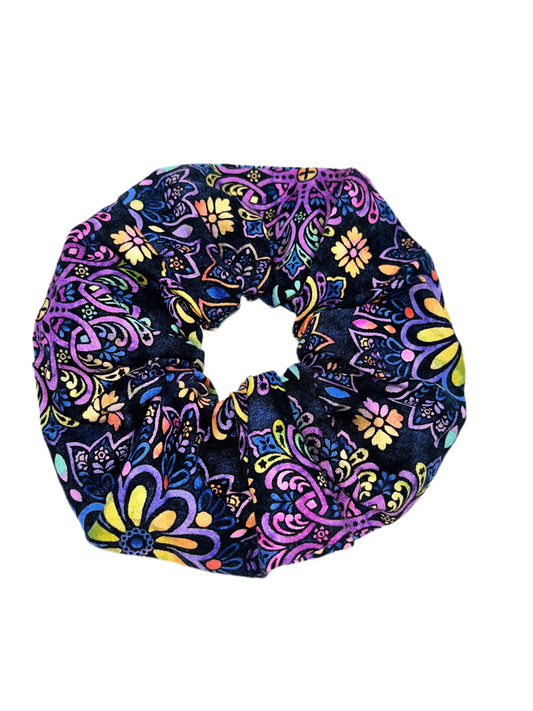 Rainbow Blitz Wide Scrunchie