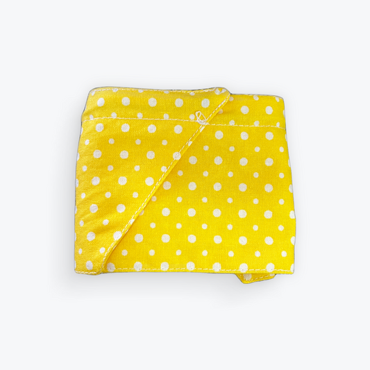Yellow Spotty Wired Hair Wrap