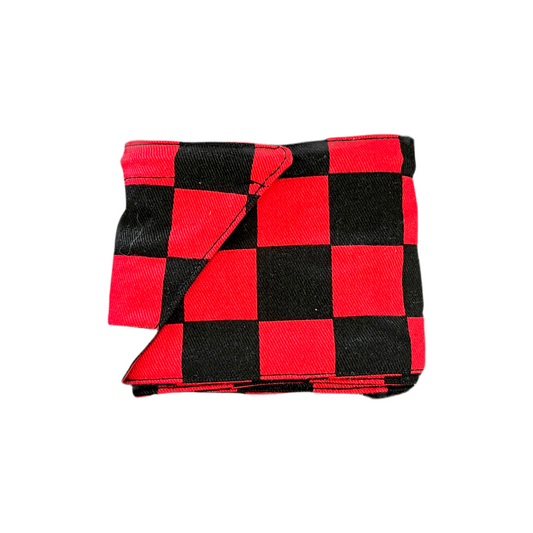 Red & Black Wired Hair Wrap