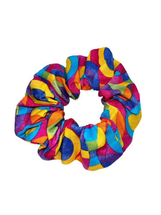 Rainbow Swirl Scrunchie