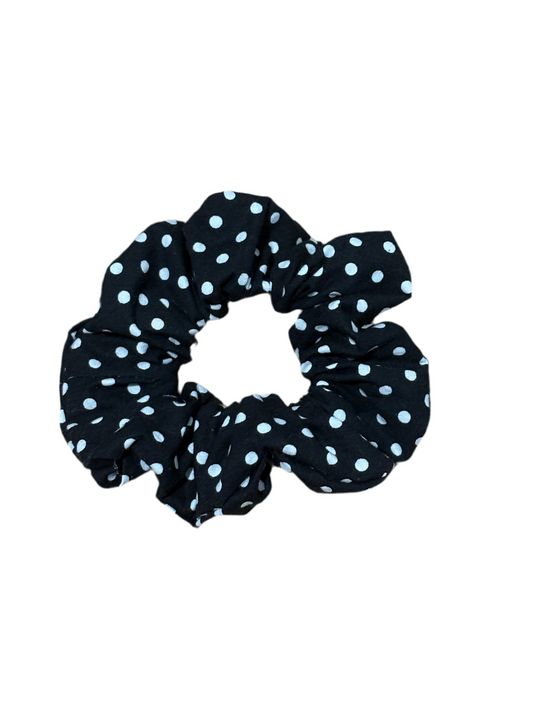 Black & White Spot Scrunchie