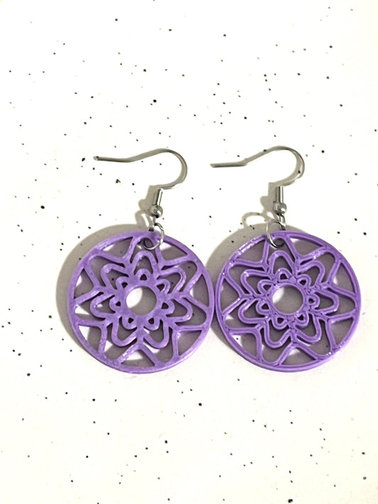 Ditsy Flower Dangles Purple