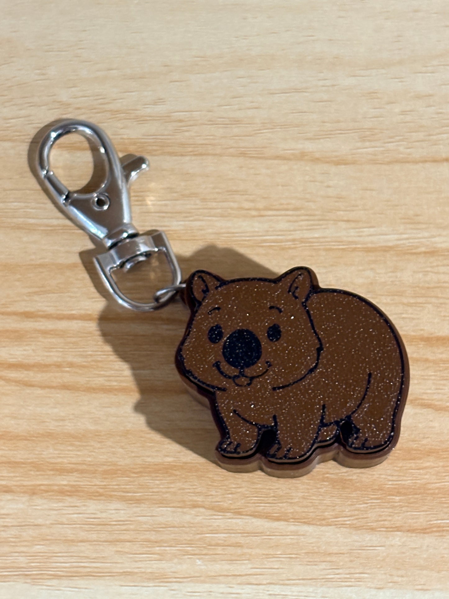 Wombat Clicker Keyring