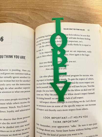 Personalised Name Bookmarks