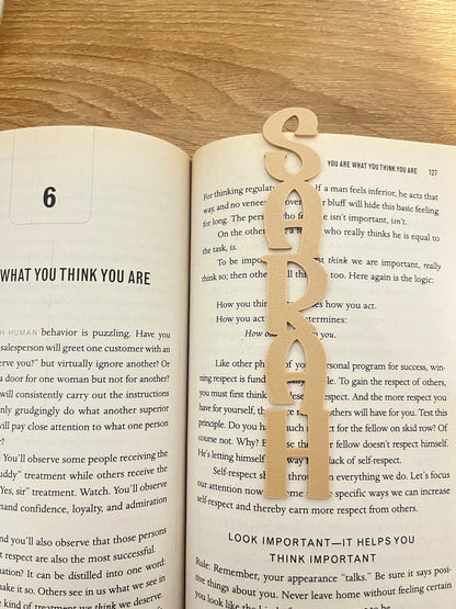 Personalised Name Bookmarks