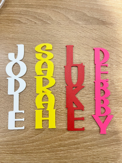 Personalised Name Bookmarks