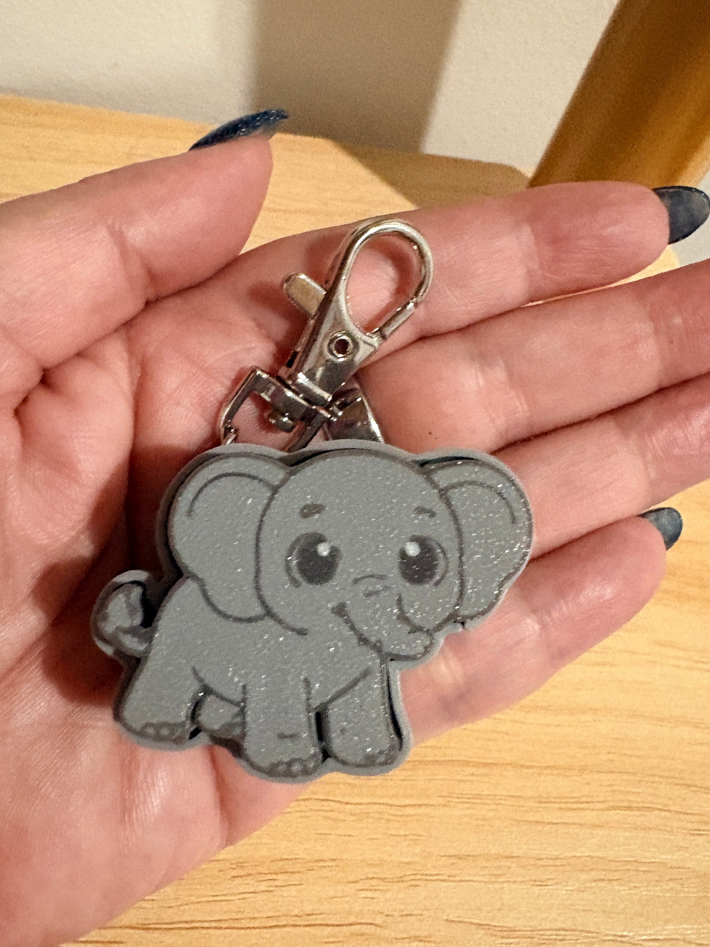Elephant Clicker Keyring