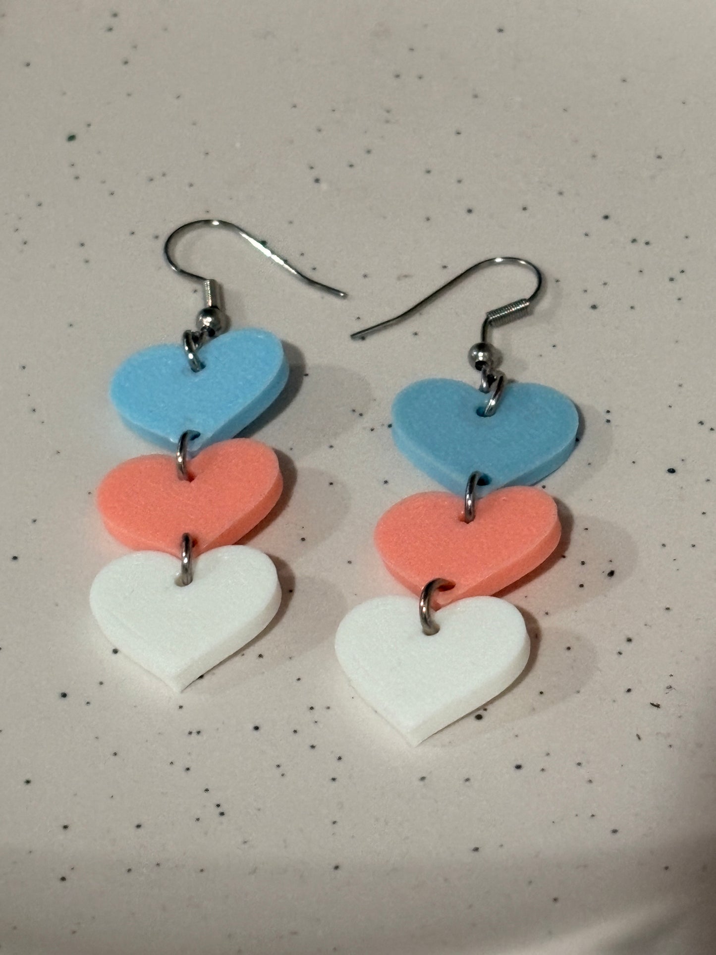 Heart Trio Earrings