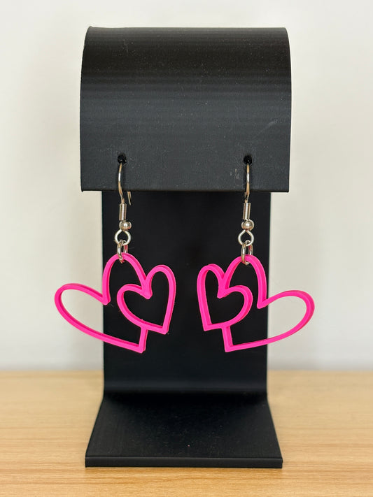 2 Hearts Earrings